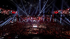 Pohled na Kingdom Arenu v Rijádu, kde se utkali  Oleksandr Usyk a Tyson Fury.