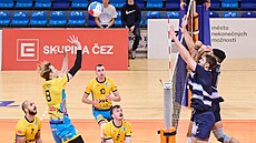 Momentka z extraligového utkání Zlín - Ústí nad Labem