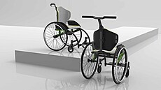 Zlínský student Jan Kad�ra vymyslel invalidní vozí�ek, který m��e r�st s d�tmi...