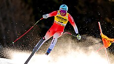 �výcar Alexis Monney b�hem sjezdu v Bormiu.