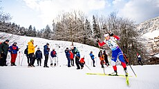 Kristýna Otcovská b�hem sprintu v Le Grand Bornand.