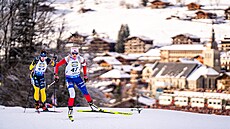 Tereza Voborníková b�hem sprintu v Le Grand Bornand.