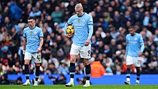 Hrá�i Manchesteru City po vyrovnávacím gólu Evertonu.