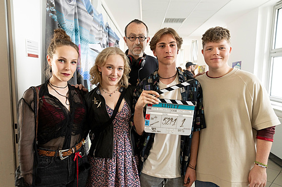 Snímek z natá�ení seriálu Limity.