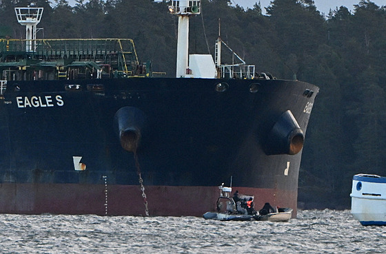 Tanker Eagle S spojovaný s Ruskem. (30. prosince 2024)