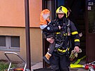 P�t jednotek hasi�� zasahovalo u po��ru panel�kov�ho bytu ve Fr�dku-M�stku. Osm...