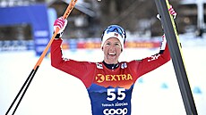 Norská ly�a�ka Astrid Slindová vyhrála závod na 20 kilometr� voln� v rámci 3....