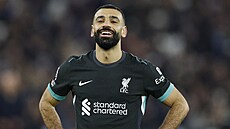 Egyptský fotbalista Mohamed Salah v dresu anglického Liverpoolu.