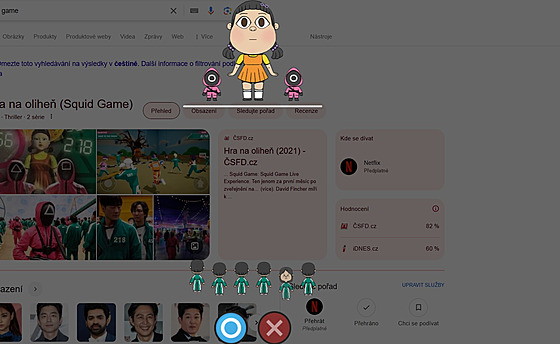 Interaktivní hra Squid Game