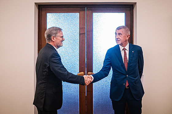 Zleva Petr Fiala a Andrej Babi