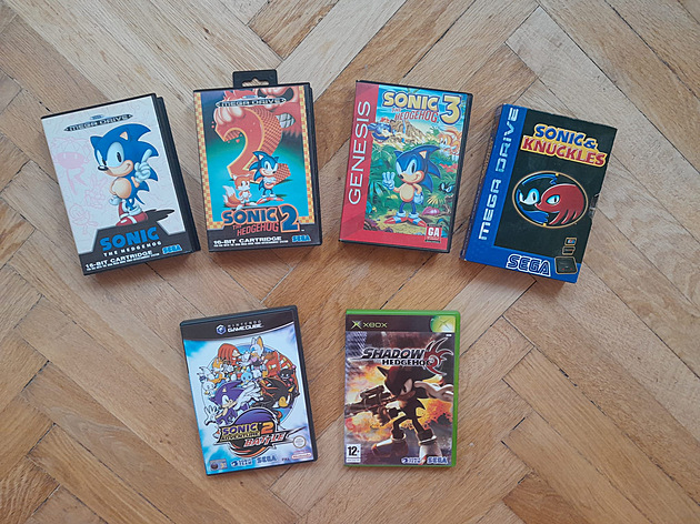 Videohry, podle nich� je filmov� trilogie se Sonicem nato�ena.