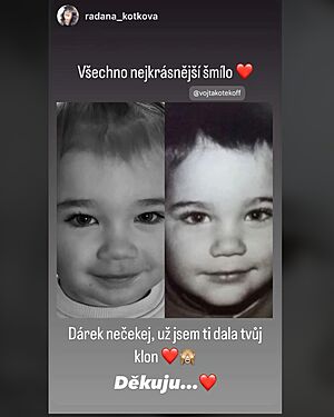 Man�elka Vojty Kotka pop��la sv�mu mu�i k jeho 37. narozenin�m netradi�n�m...