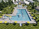 Vizualizace are�lu koupali�t� v B�eclavi po rekonstrukci, kter� za��tkem roku...