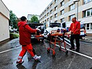 Z brnnsk Nemocnice Milosrdnch brat evakuovali pacienty kvli stoupajc...