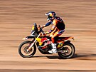 Daniel Sanders bhem tvrté etapy Rallye Dakar.