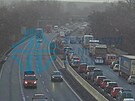 Dlnice D5 je uzavena od 5. kilometru smrem na Prahu, zablokovny jsou oba...