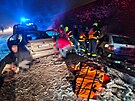 Dopravn nehoda t vozidel se esti zrannmi lidmi v Bohumn. (5. ledna 2025)