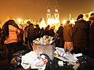 Centrem silvestrovsk�ch oslav je Starom�stsk� n�m�st� v Praze. (31. prosince...