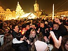 Centrem silvestrovsk�ch oslav je Starom�stsk� n�m�st� v Praze. (31. prosince...
