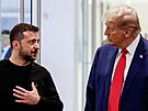 Ukrajinský prezident Volodymyr Zelenskyj s nadcházejícím americkým prezidentem...