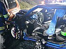 U Dob�an na Plze�sku v �ter� v podve�er bourala t�i osobn� auta. Vinu nese...