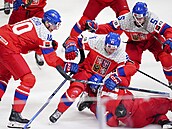 Radost �eských junior� po vít�zném nájezdu Eduarda �alého.