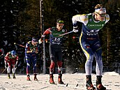 Pole závodník� na Tour de Ski vede �védský ly�a� Edvin Anger.