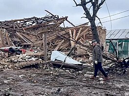 Následky ukrajinského ost�elování v Kurské oblasti. Na snímku ruský Rylsk. (21....