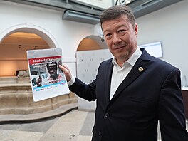 �Sna�í se m� kriminalizovat za názory,� �ekl �éf SPD Tomio Okamura na tiskové...