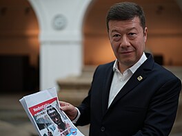 �Sna�í se m� kriminalizovat za názory,� �ekl �éf SPD Tomio Okamura na tiskové...