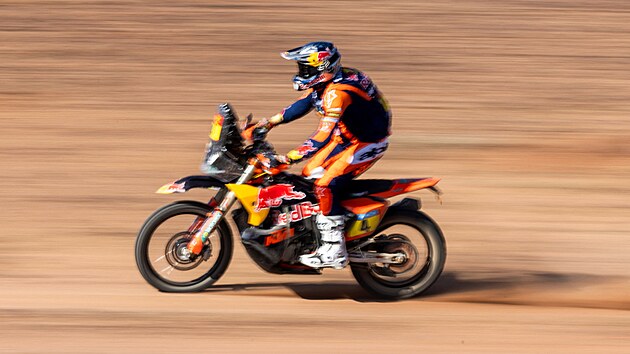 Daniel Sanders bhem tvrt etapy Rallye Dakar.