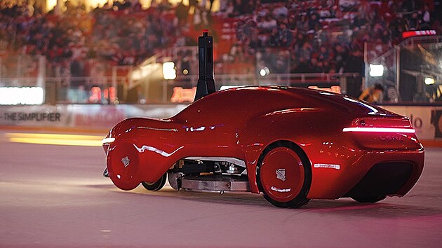 Takto vypad� unik�tn� o�ez�va� ledu, kter� vlastn� hokejov� klub v Uni�ov�.