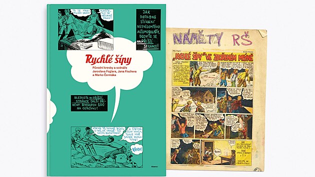 Ob�lka knihy Rychl� ��py: P�vodn� kresby a sc�n��e Jaroslava Foglara, Jana Fischera a Marko �erm�ka