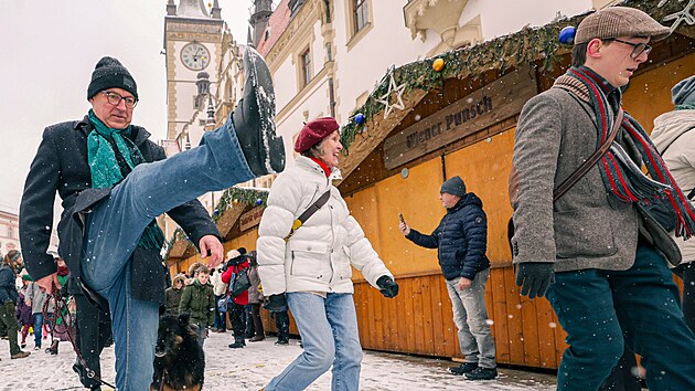 ��astn�ci druh�ho ro�n�ku olomouck�ho �vihl�ho pochodu. (5. ledna 2024)