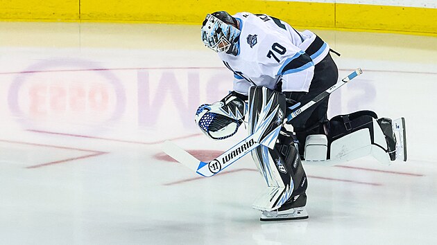 Karel Vejmelka z Utahu se chyst� na z�pas.