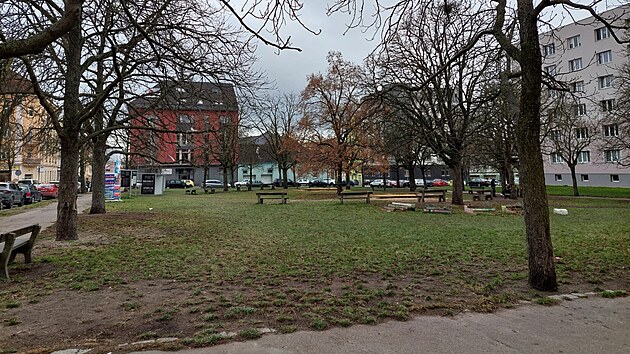 Jirskovo nmst v Plzni m hotov projekt na rekonstrukci. (2. ledna 2025)