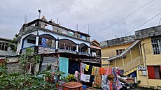 Typické venkovské stavení na Mauriciu.