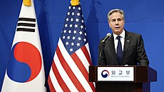 Americký ministr zahranií Antony Blinken v Soulu (6. ledna 2025)