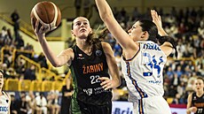 Emma echová ze abin Brno bhem zápasu Euroligy se Salamankou.