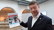 Snaí se m kriminalizovat za názory, ekl éf SPD Tomio Okamura na tiskové...