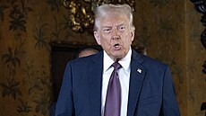 Donald Trump na tiskové konferenci (7. ledna 2025)