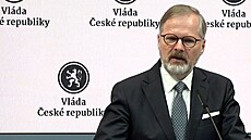 Premiér Petr Fiala.