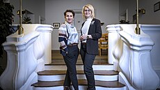 Poslankyn� Martina Ochodnická z TOP 09 a Marie  Jílková z KDU-�SL
