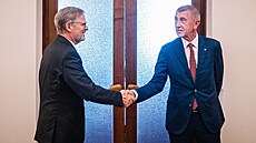 Zleva Petr Fiala a Andrej Babiš