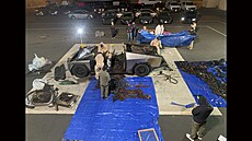 Nedatovaná fotografie poskytnutá policejním odd�lením v Las Vegas ukazuje v�z...