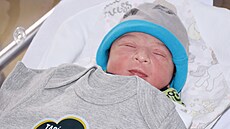 Prvním miminkem roku 2025 ve Vsetínské porodnici byl chlapec Vincent. (leden...