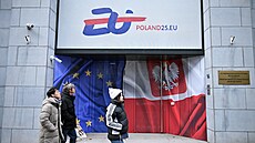 Budova Stálého zastoupení Polska p�i Evropské unii v Bruselu. Polsko se...