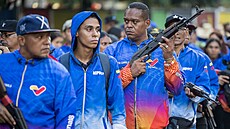 Ulice Caracasu ped prezidentskou inaugurací plní píznivci staronového...