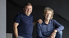 Generální editel pivovaru a sládek Josef Vávra (vlevo) a spolumajitel pivovaru...