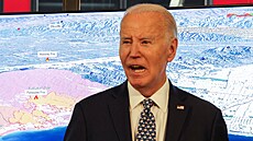 Joe Biden se vyjad�uje k po�ár�m v okolí Los Angeles. (8. ledna 2025)